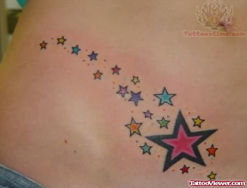 Stars Colored Tattoos
