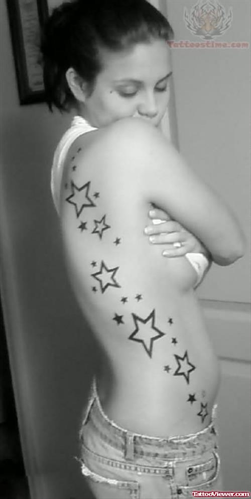 Star Tattoos on Side