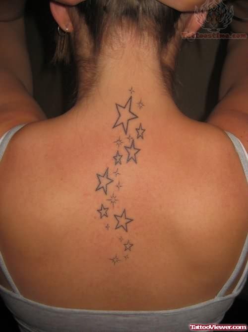 Smaller Stars Tattoos On Back