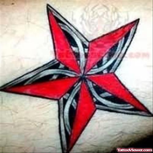 Nautical - Mechanical Star Tattoo