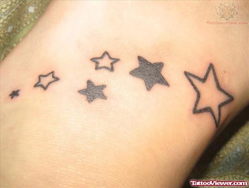 Large And Small Stars Tattoo