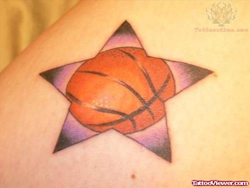 Basketball Star Tattoo