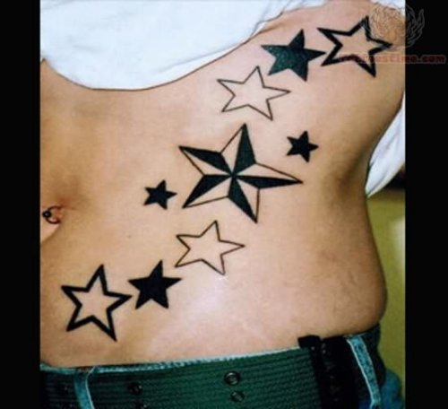 Nautical Star Tattoo Design For Men