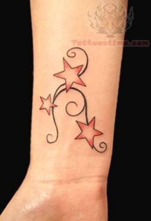 Star Tattoos On Wrist For Girl