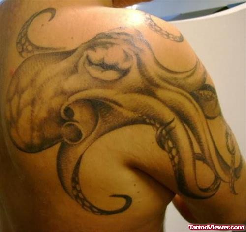 Octopus Tattoo On Shoulder