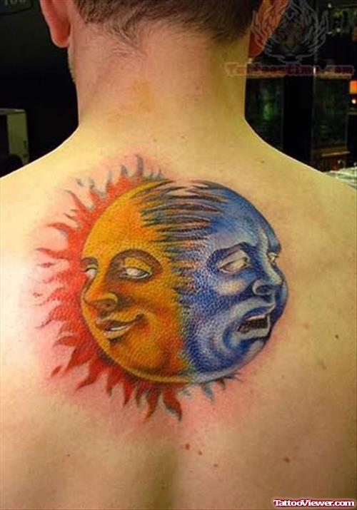 Sun And Moon Tattoo For Men