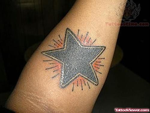 Awesome Sun Star Tattoo