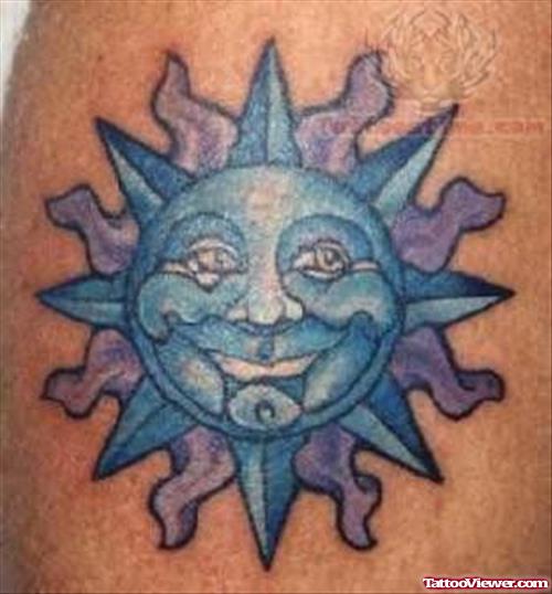 Cool Sun Tattoo Image