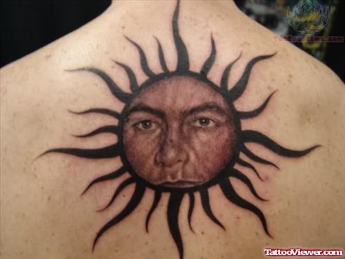 Face In Sun Tattoo