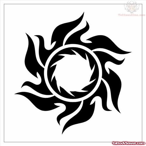 Black Sun Tattoo Sample