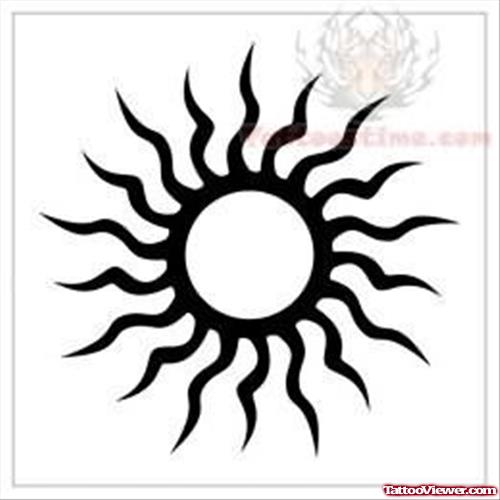 New Sun Tattoo Pattern