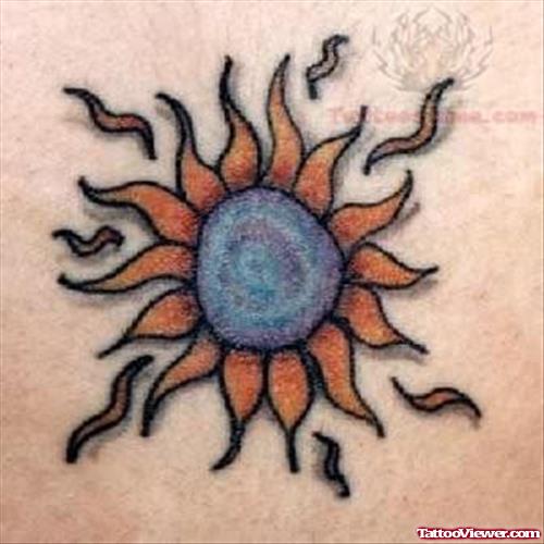 Shiny Sun Tattoo