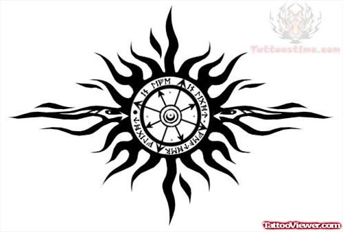 Chaos Sun Tattoo Design