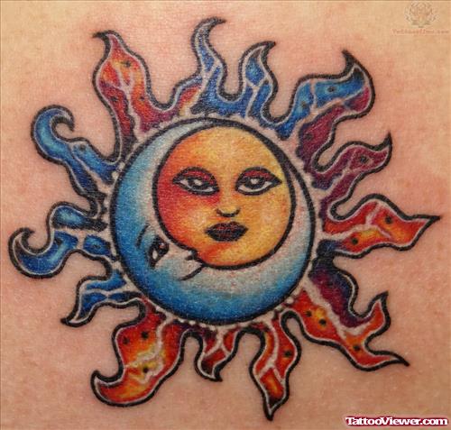 Awesome Sun Tattoo Style for Women