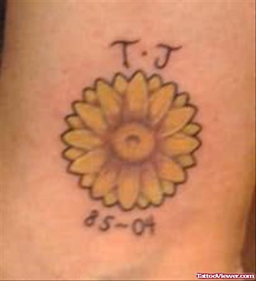 Sunflower Tattoo Image