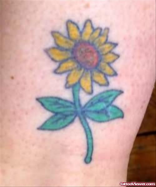 Yellow Sunflower Tattoo