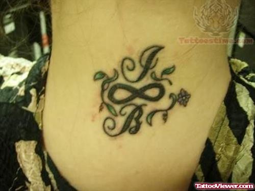 Symbol Tattoo On Back Neck