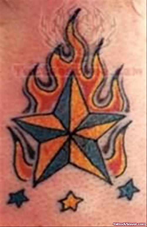Firing Star Symbol Tattoo