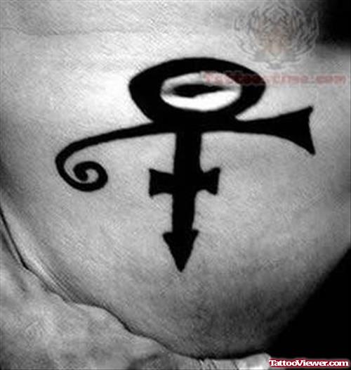 Symbol Tattoo On Belly