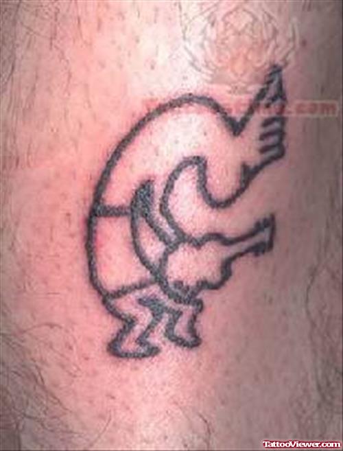 Funny Black Symbol Tattoo