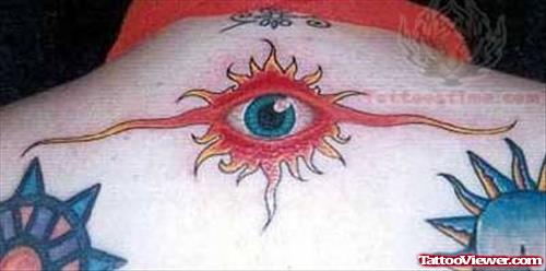 Red Eye Symbol Tattoo