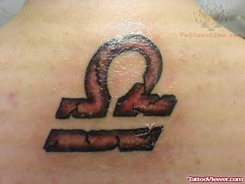 Libra Symbol Tattoo Design