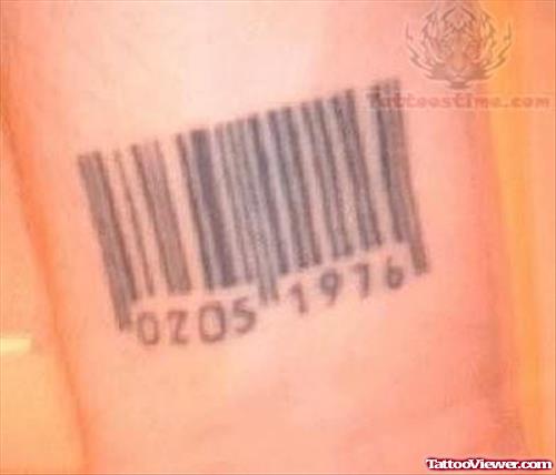 Barcode Symbol Tattoo