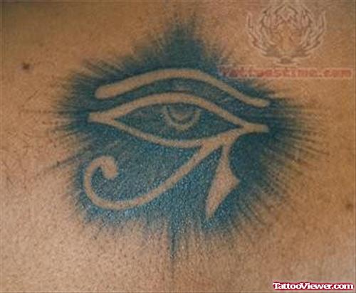 Black Ink Eye Symbol Tattoo