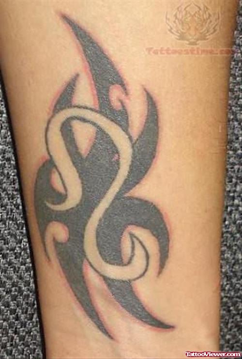 Beautiful Leo Symbol Tattoo Design