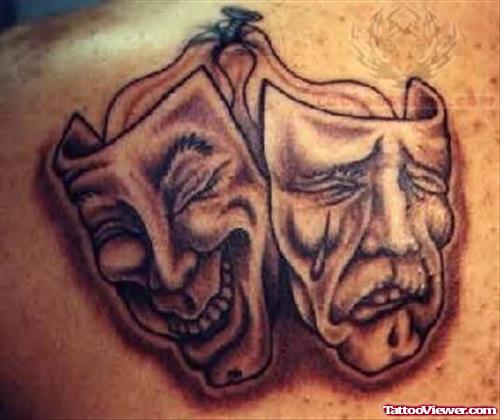 Face Mask Symbol Tattoo