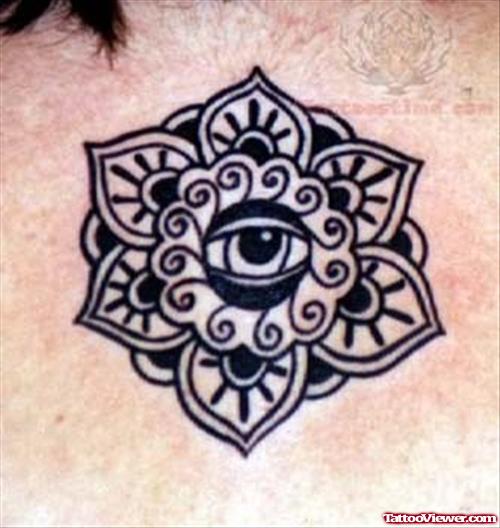 Black Eye Symbol Tattoo