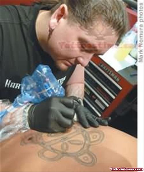 Taino Sun Tattoo Making