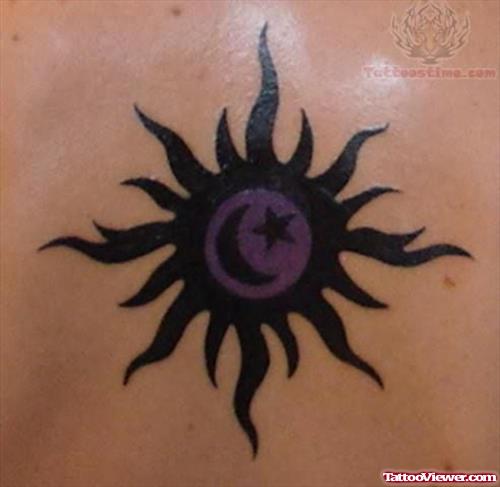 Beautiful Taino Sun Tattoo
