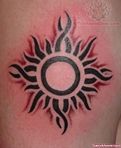 Tribal Taino Sun Tattoo