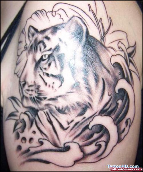 Grey Tiger Tattoo