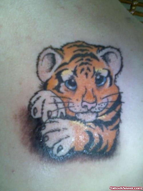 Cute baby Tiger Tattoo
