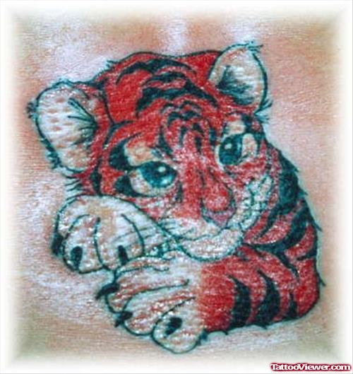 Red Ink Babu Tiger Tattoo
