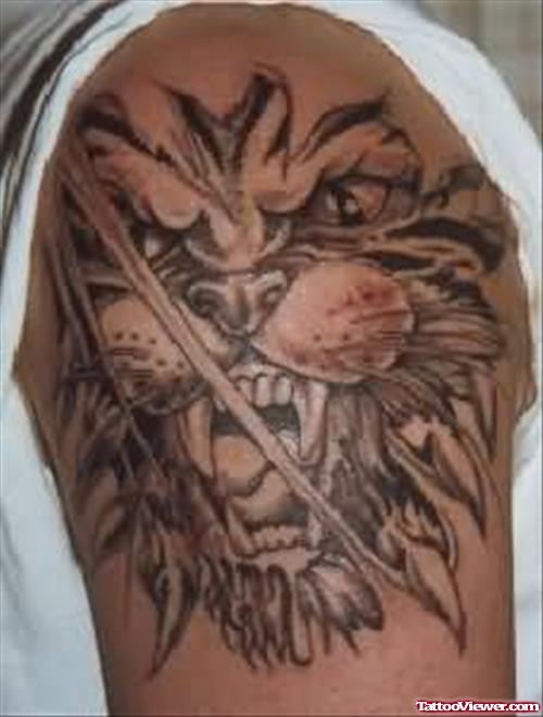 Tiger Tattoo For Biceps