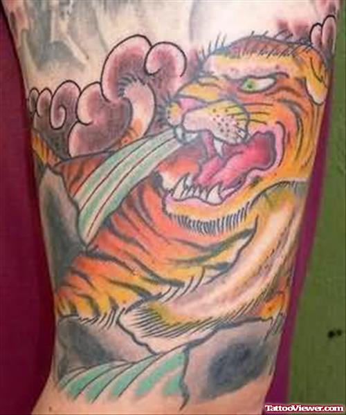 Tiger Tattoo Design On Arm
