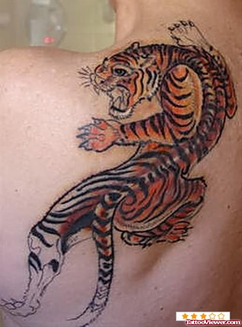 Back Body Tiger Tattoo