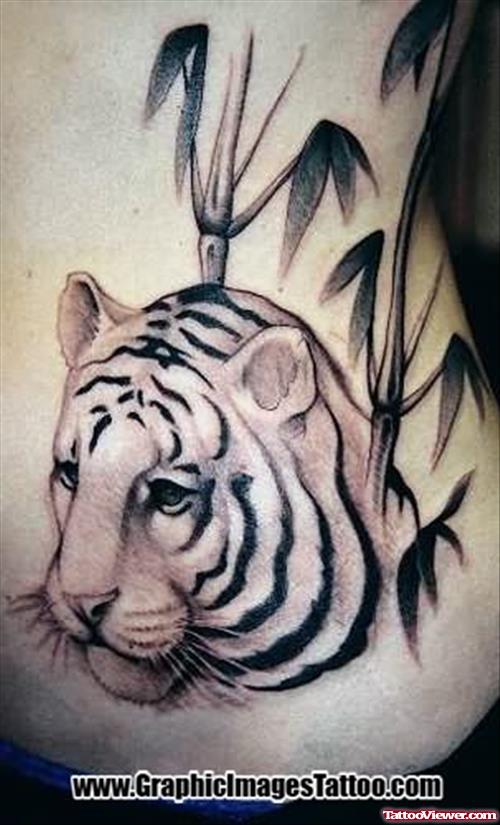 White Tiger Head Tattoo