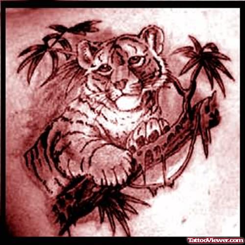 Treen And Tiger Tattoo