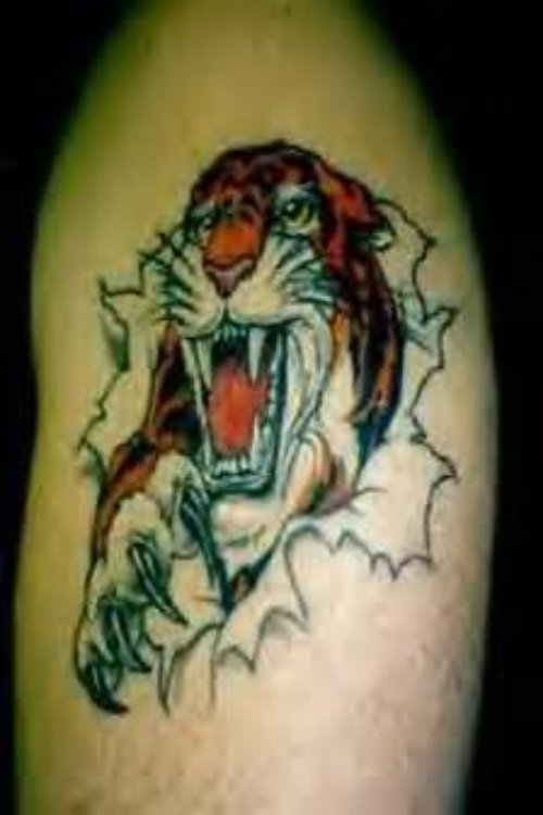 Dangerous Paw - Tiger Tattoo