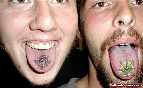 Charming Tongue Tattoos
