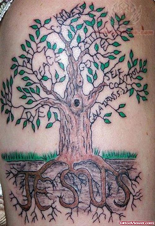 Christian Tree Tattoo Designs