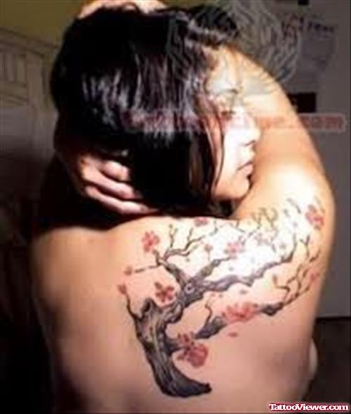 Upper Back Tree Tattoo