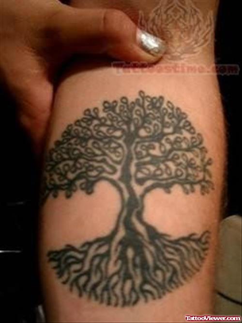 Elegant Small Tree Tattoo
