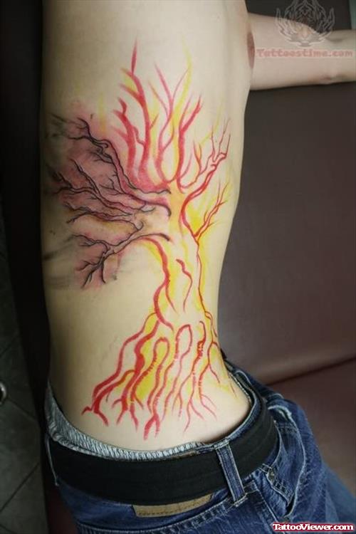 Sharp Tree Tattoo