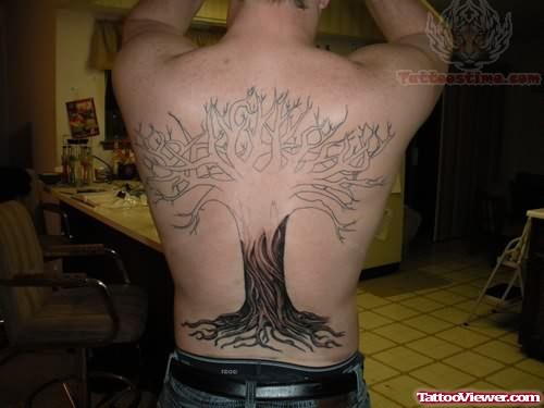 Backpiece Big Tree Tattoo