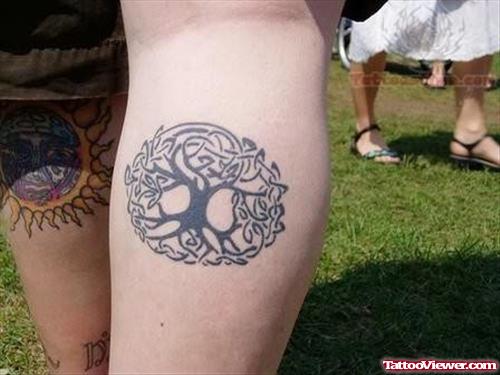 Circular Tree Tattoo